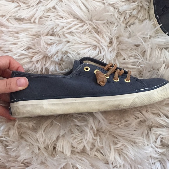 Navy Blue Sperrys - Picture 2 of 4